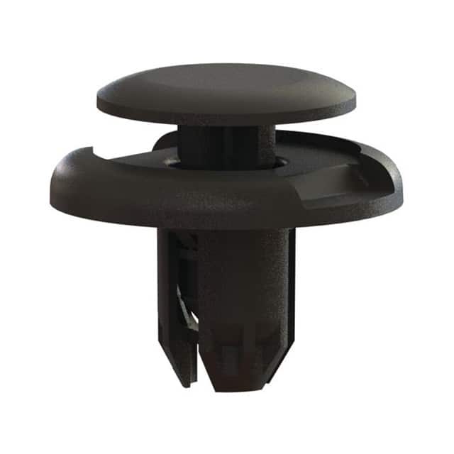 1301303 PUSH-IN RIVETS, BLACK, .315 IN H