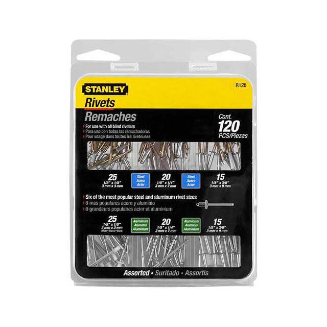 R120 STANLEY RIVET PACK ASSORTMENT, 1