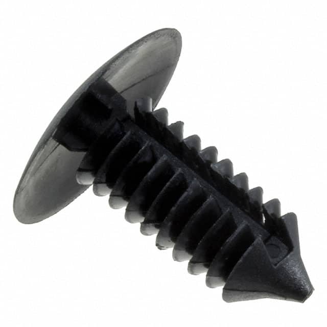 495230 BLACK NYLON 6/6 FIR TREE RIVETS,
