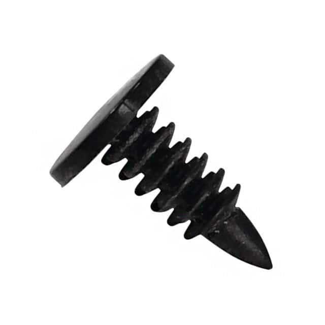 FR002A BLACK NYLON 6/6 FIR TREE RIVETS,