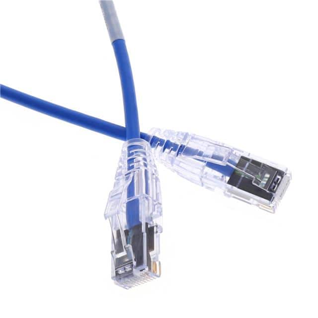 C6D1106001 PATCHC 28AWG CAT6 CMR BLU 1FT