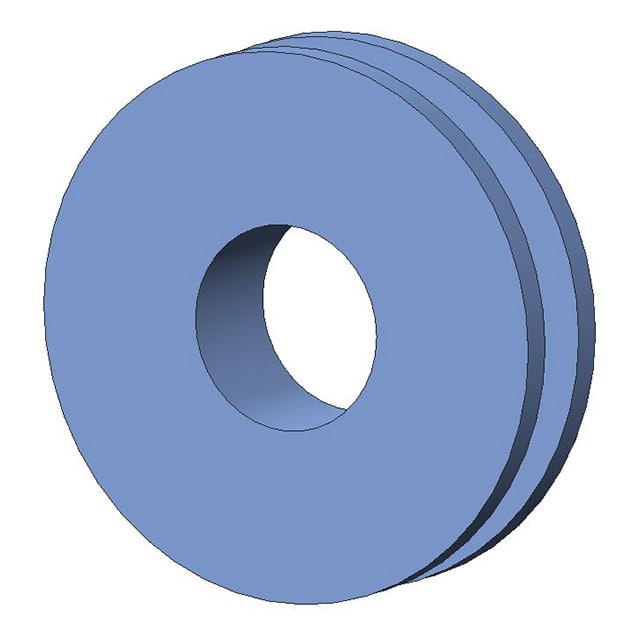 G-501-1 SCREW GROMMET THERMOPLASTIC BLUE