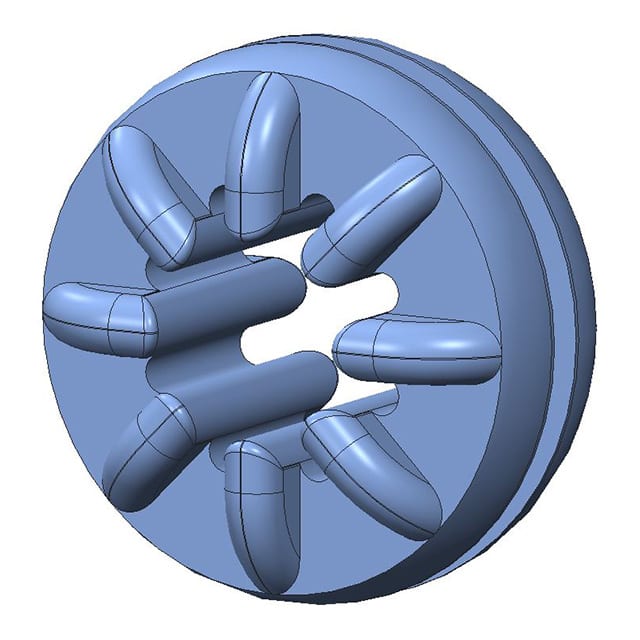 G-414-3 SCREW GROMMET THERMOPLASTIC YLW