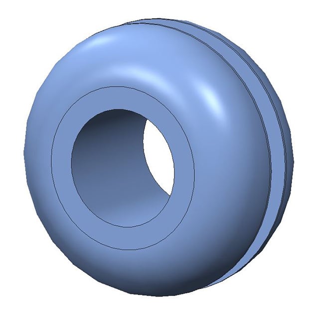 G-521-V2590 SCREW GROMMET THERMOPLASTIC BLK