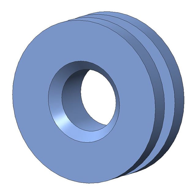 G-505-C8002 SCREW GROMMET THERMOPLASTIC BLUE