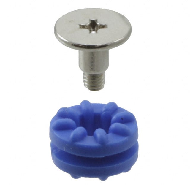 768 SCREW GROMMET M3 RUBBER BLUE