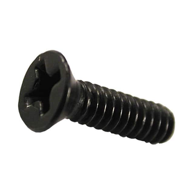 1590MS50BK MACH SCRW FLAT PHIL #6-32 50PK