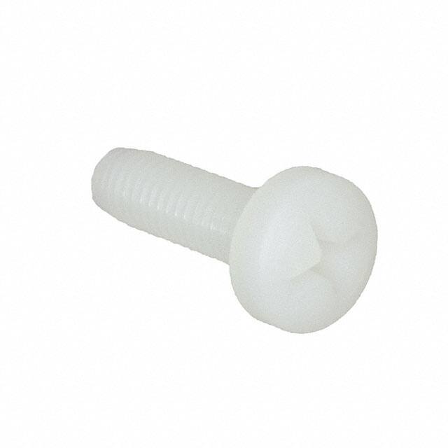 011032PW062 PAN SLOTTED SCREW, NATURAL, NYLO