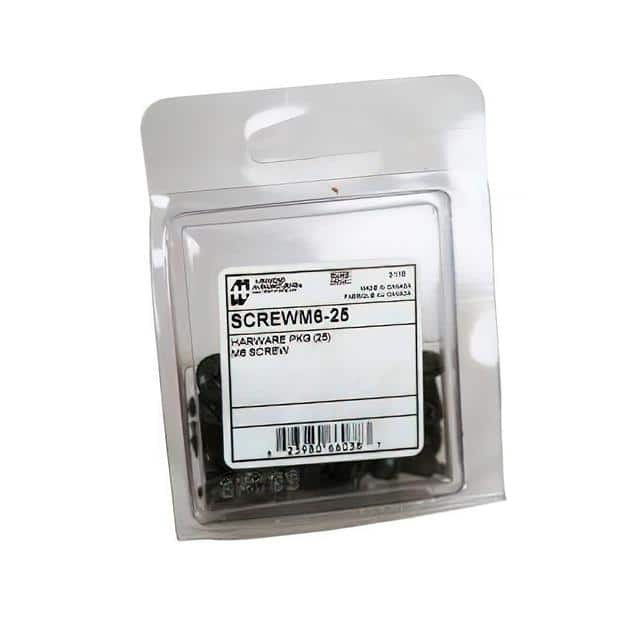 SCREWM6-25 25 PKG SCREWS & NYLON WASHER
