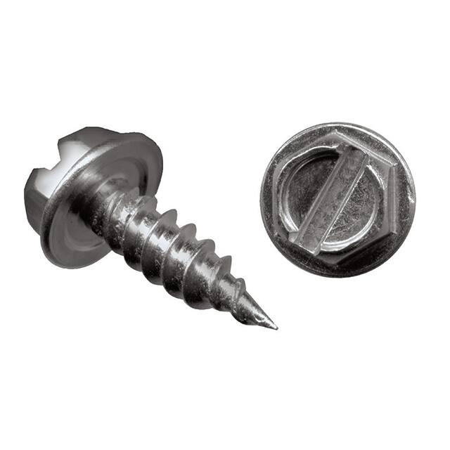 8910-1/2 SHEET METAL SCREW HEX SLOTTED #8