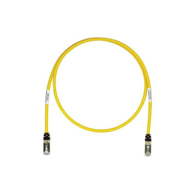 STP6X1MYL COPPER PATCH CORD, CAT 6A, YELLO