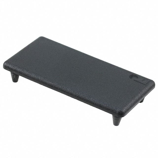 4030421 PLASTIC END CAP 40X80MM, BLACK