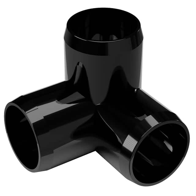 100-3W-BK 1" 3-WAY PVC FITTING, BLACK