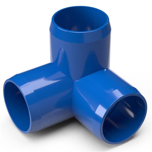 050-3W-BLU 1/2" 3-WAY PVC FITTING, BLUE