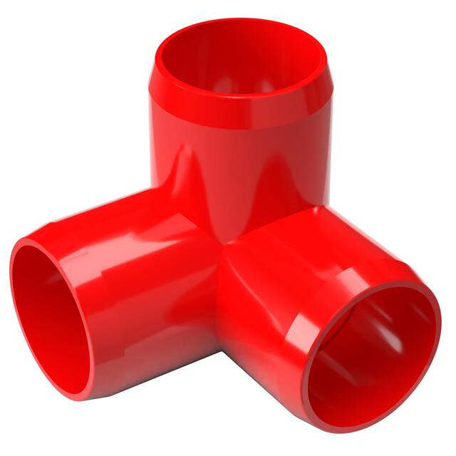 050-3W-R 1/2" 3-WAY PVC FITTING, RED