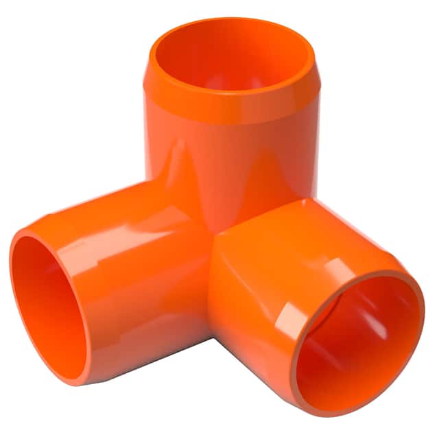 050-3W-O 1/2" 3-WAY PVC FITTING, ORANGE