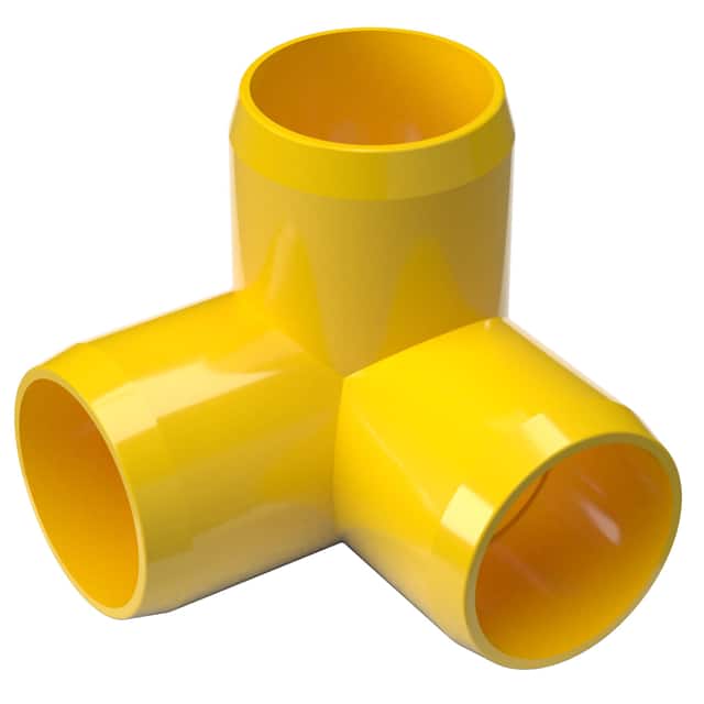 050-3W-Y 1/2" 3-WAY PVC FITTING, YELLOW