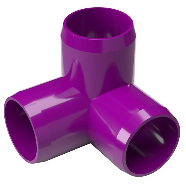 100-3W-P 1" 3-WAY PVC FITTING, PURPLE