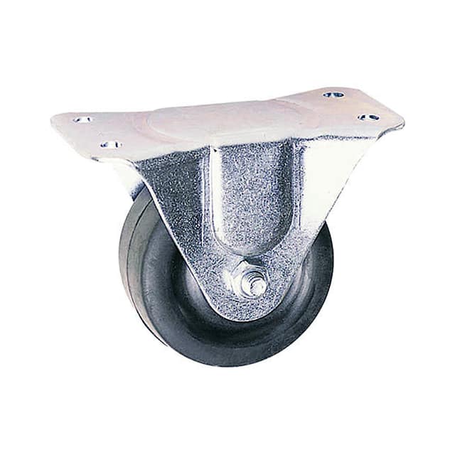 6132SR 3" RUBBER WHEEL, LIGHT DUTY RIGI