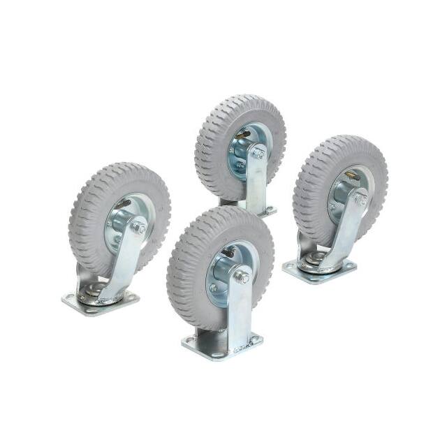 8PNEU-WAS-KIT FULL PNEUMATIC CASTER KIT 2 SWIV