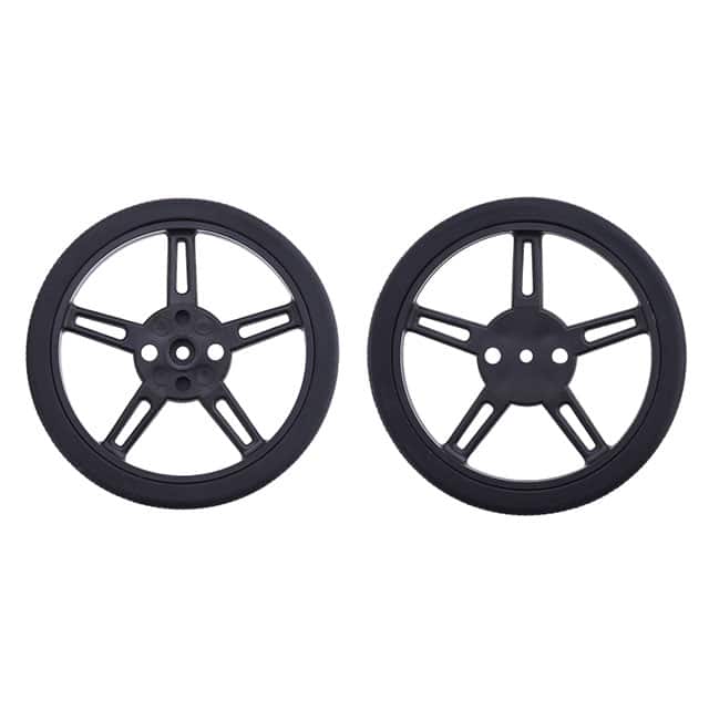 2819 FEETECH MICRO SERVO WHEEL BLK 2P