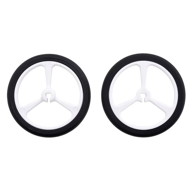 1454 WHEEL 40X7MM PAIR - WHITE