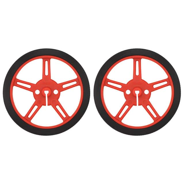 1421 WHEEL 60X8MM PAIR - RED