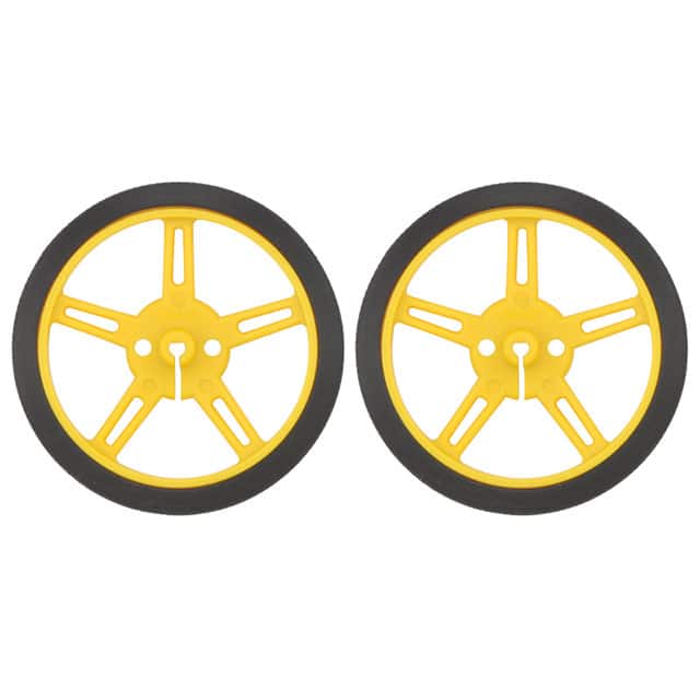 1422 WHEEL 60X8MM PAIR - YELLOW