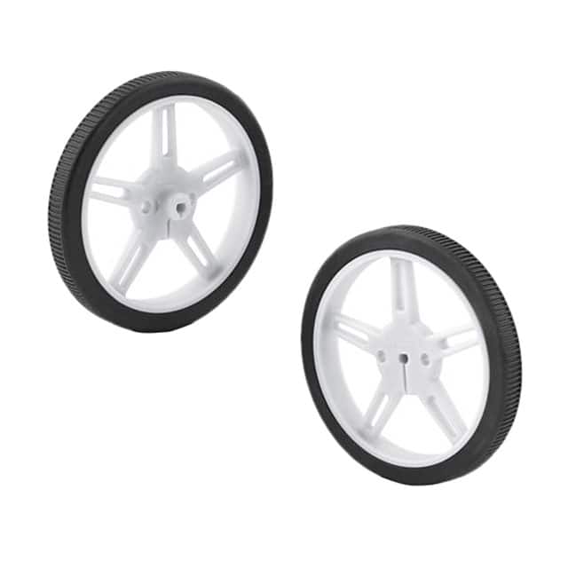 1424 WHEEL 60X8MM PAIR - WHITE