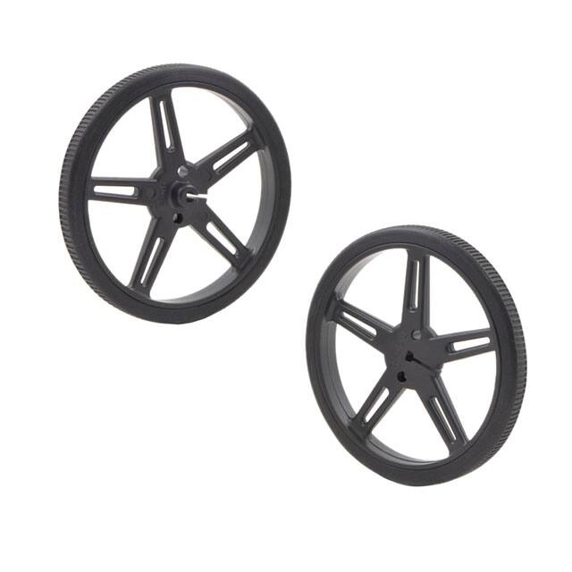 1425 WHEEL 70X8MM PAIR - BLACK