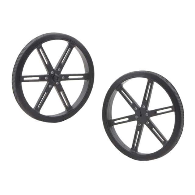 1435 WHEEL 90X10MM PAIR - BLACK