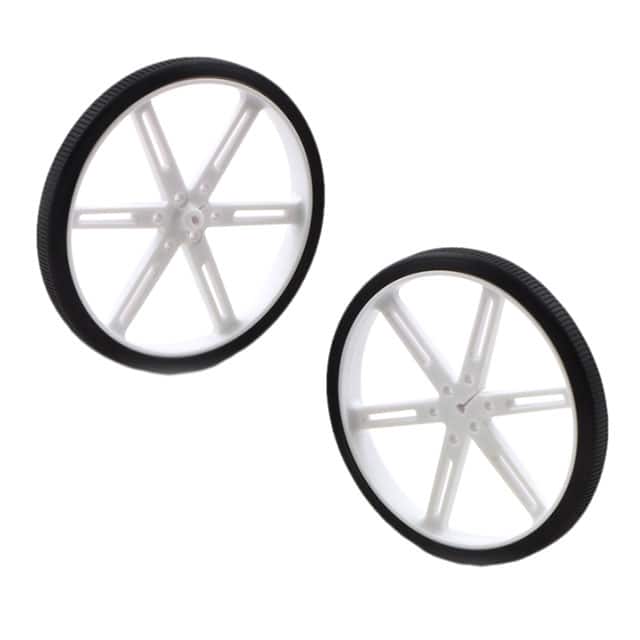 1439 WHEEL 90X10MM PAIR - WHITE