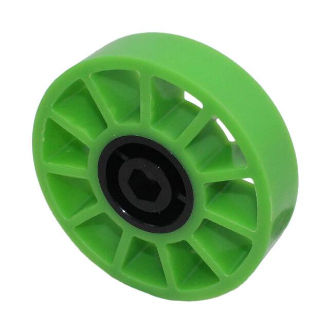 AM-3480_GREEN 4" COMPLIANT WHEEL 1/2" HEX 35A