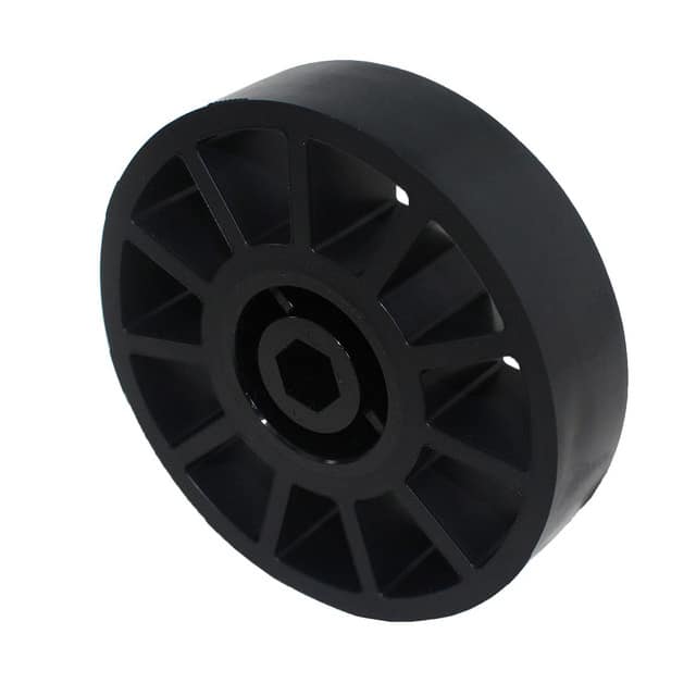 AM-3480_BLACK 4" COMPLIANT WHEEL 1/2" HEX 60A