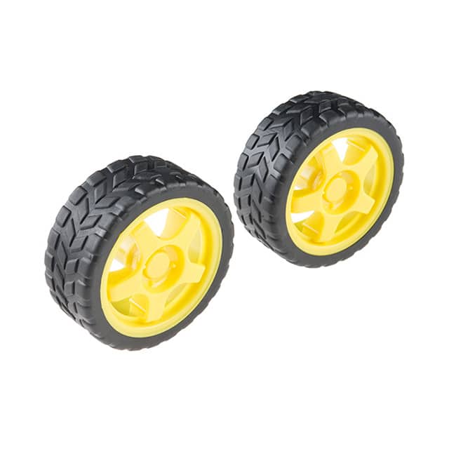 ROB-13259 WHEEL - 65MM (RUBBER TIRE, PAIR)