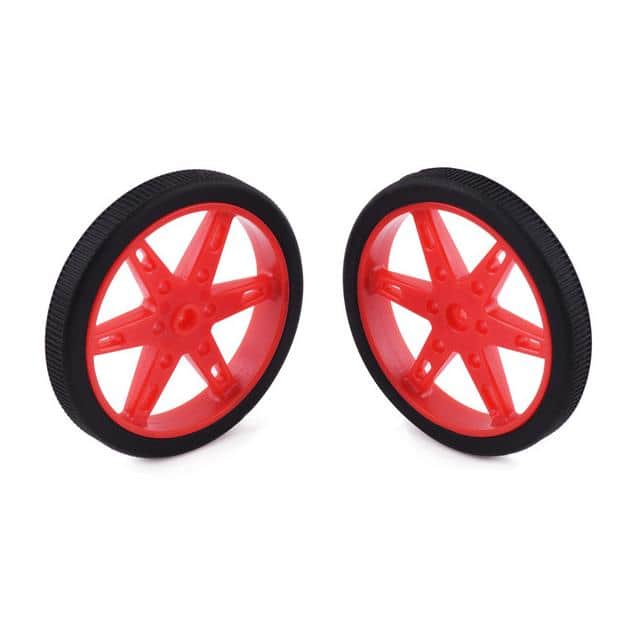 4911 SERVO WHEEL 60X8MM PAIR RED