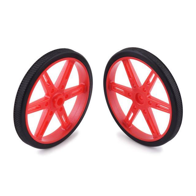 4926 SERVO WHEEL 70X8MM PAIR RED
