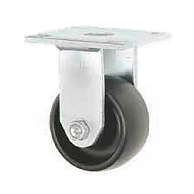 3461S-5 RIGID PLATE CASTER 5" POLYOLEFIN