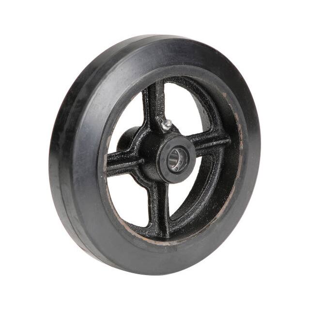 CW-820-MOR 5/8 8X2" MOLD-ON RUBBER WHEEL, 5/8"