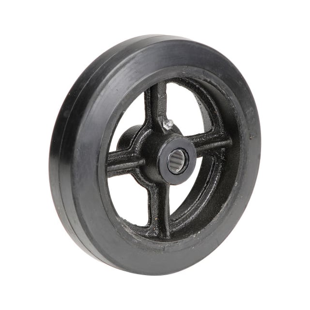 CW-820-MORRB 8X2" MOLD-ON RUBBER WHEEL, 3/4"
