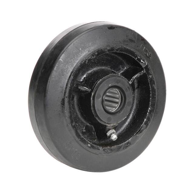 748613A 8X2" MOLD-ON RUBBER WHEEL, 1/2"