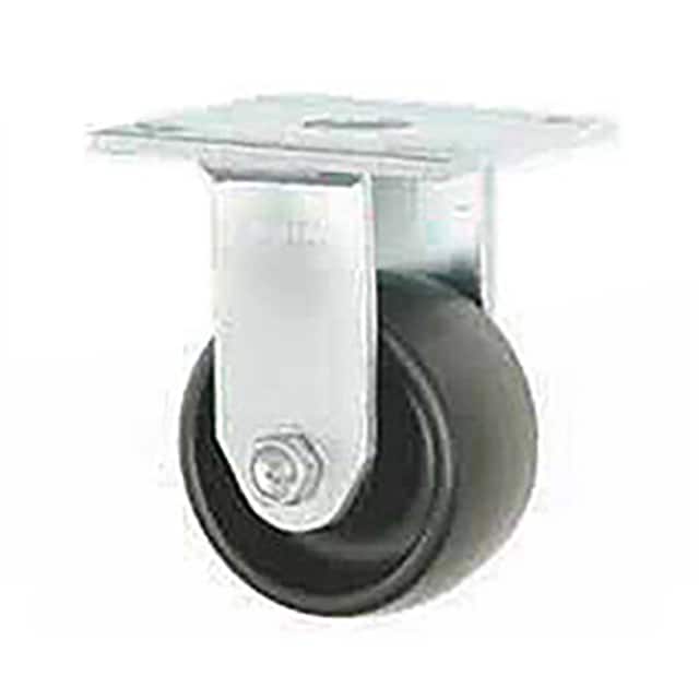 3461-8 RIGID PLATE CASTER, 8" POLYOLEFI