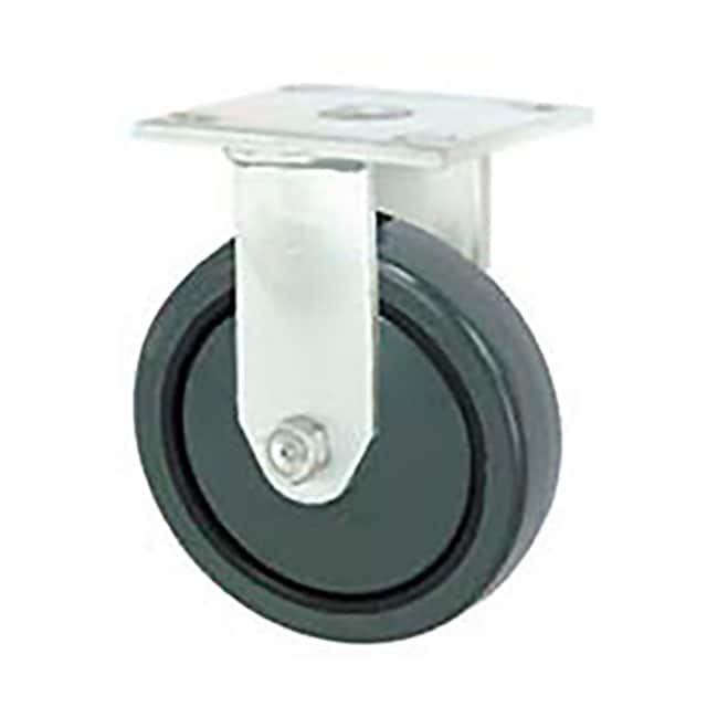 3498-8 RIGID PLATE CASTER, 8" POLYURETH