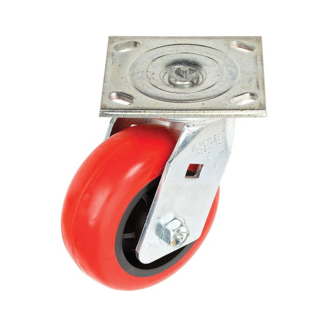 1498-6 SWIVEL PLATE CASTER 6" POLYURETH