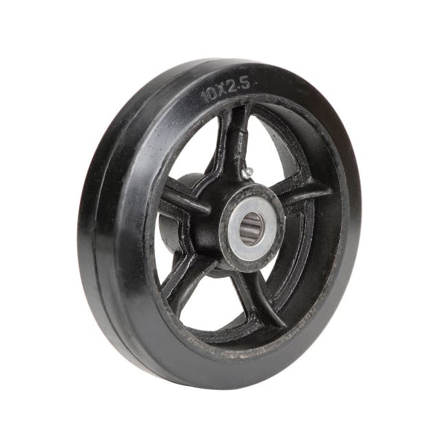 CW-1025-MORRB 10X2-1/2" MOLD-ON RUBBER WHEEL,