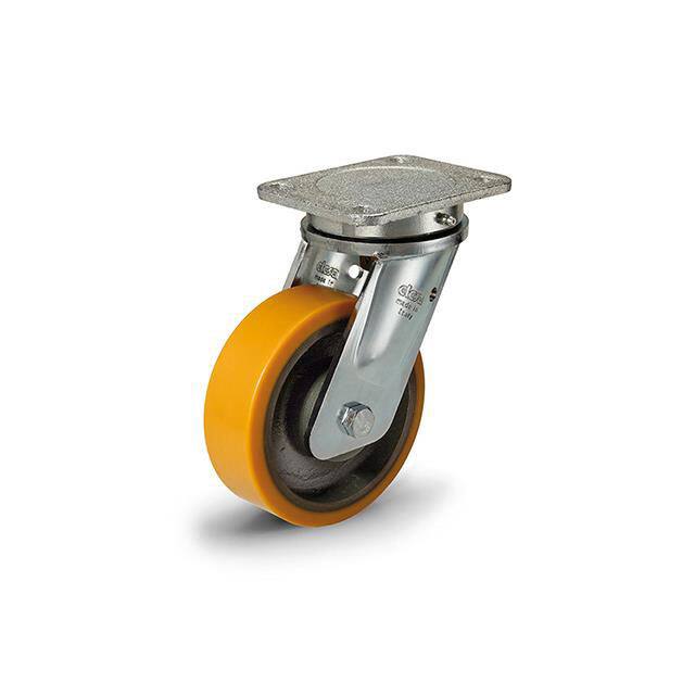 451427 RE.F4-SSL-WH, CASTORS WITH BRACK