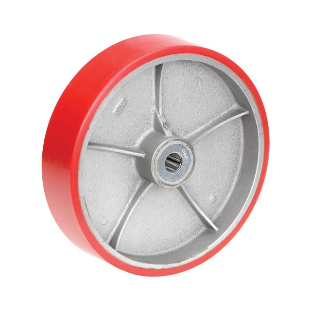 CW-1230-PSRB POLYURETHANE WHEEL, AXLE SIZE 1"