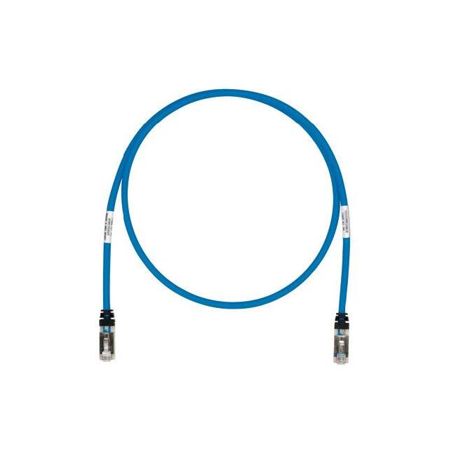 STP6X13BU COPPER PATCH CORD, CAT 6A, BLUE