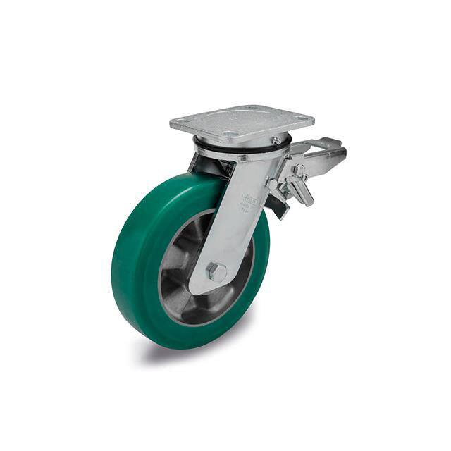 452454 RE.F2-SSF-WH, CASTORS WITH BRACK