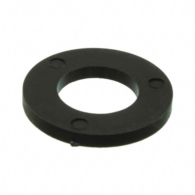 17M06DIN34815B FLAT WASHER, NYLON, BLACK, 6.4 M